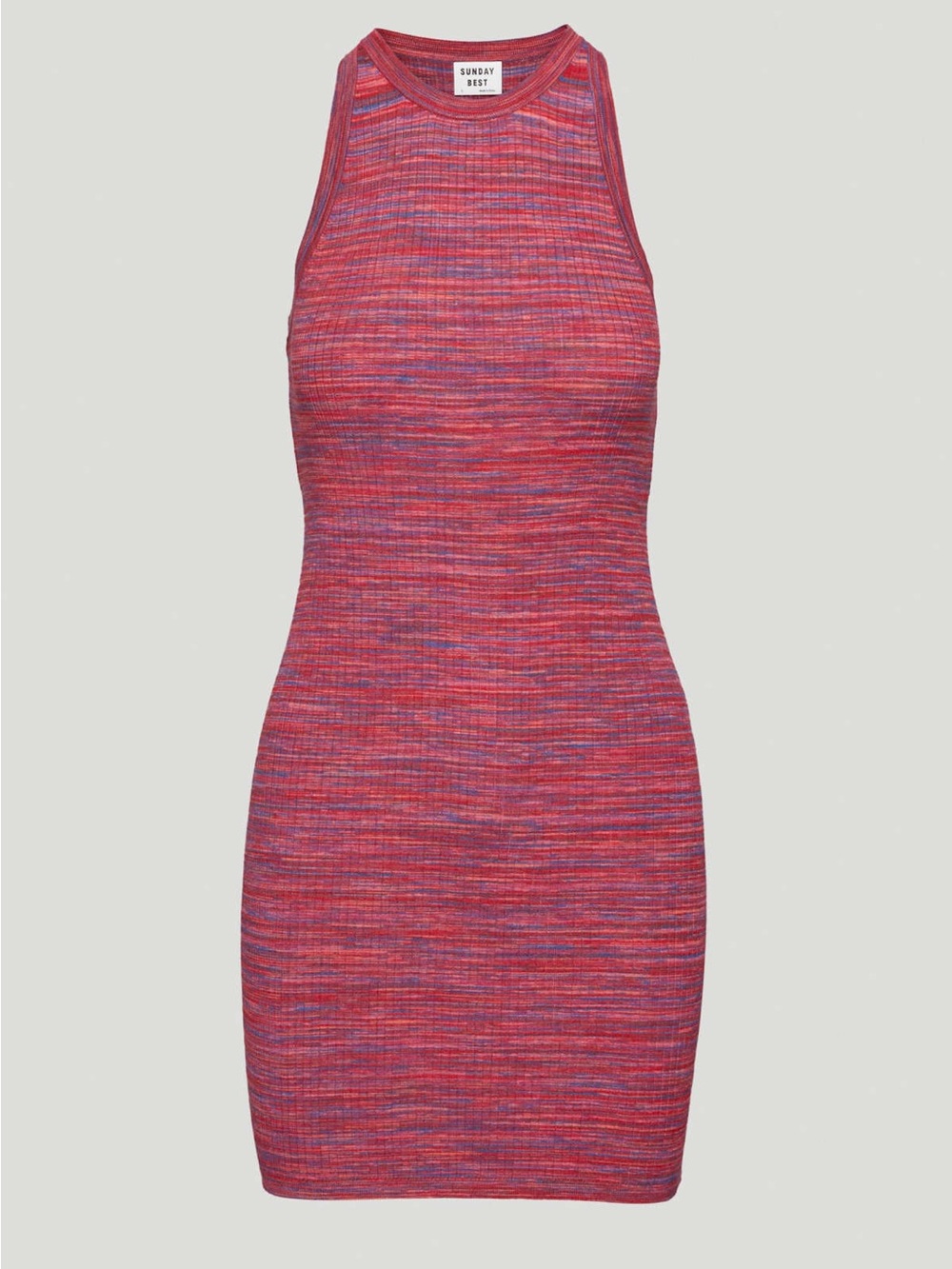 Sunday Best Pink-Red Knit Tank Dress